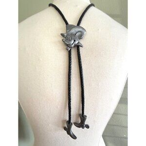 Vintage Disney Mickey Mouse Bolo Tie With Western Cowboy Hat & Boot Tips